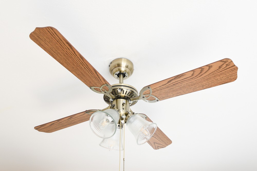 Deckenventilator Princess Trio Messing antik von Westinghouse mit