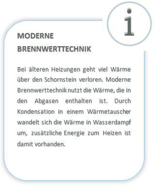Vorteile Brennwerttechnik