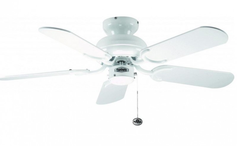 Deckenventilator Capri Weiß inklusive Zugschnur 91,4 cm