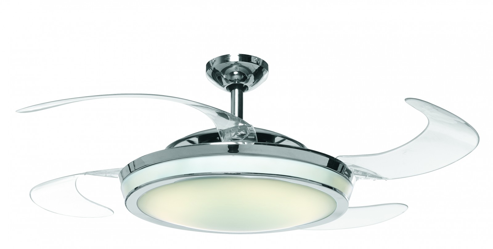 Ceiling Fan Fanaway EVO1 Chrome with a and fold-out Blades | eBay