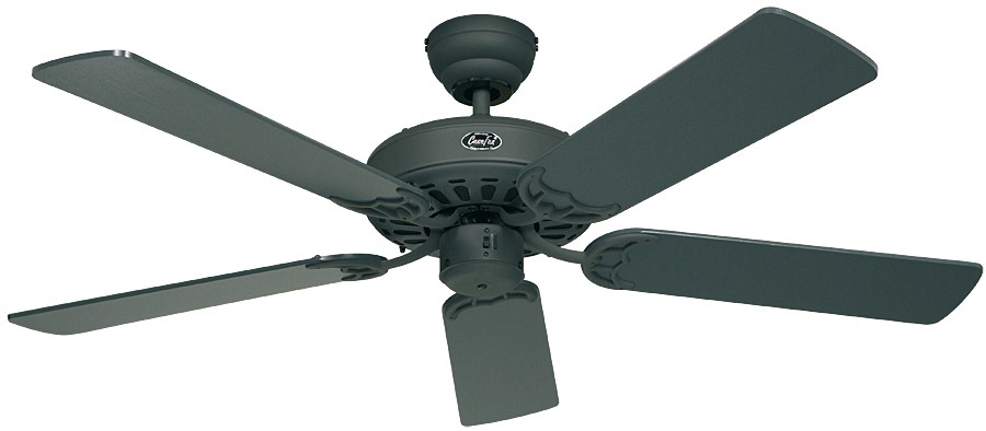Deckenventilator Classic ROYAL Graphit in 132 cm mit Zugschnur