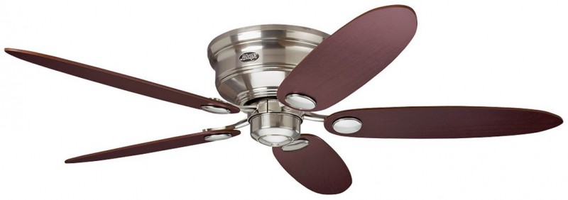 Deckenventilator LOW PROFILE 112 / 132 cm Chrom gebürstet